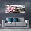 Glasbilder 125x50 Wandbild Druck auf Glas Blumen Steine Produktbild-Vorschau 3