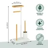 eluno Garniture de WC sur pied 4en1, brosse de WC, Voir les images du produit 7
