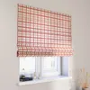 Dekoria Raffrollo Capri, rot-creme, 100 x 170 cm Produktbild-Vorschau 1