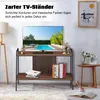 COSTWAY Fernsehschrank, 2-stufiges TV-Regal, Fernsehtisch Produktbild-Vorschau 2