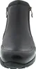 A front view of a black leather boot. Anteprima dell’immagine prodotto