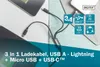 Digitus AK-300160-010-S, 1 m, USB A, USB C, Čierna Náhľad obrázku produktu 10