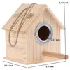 Holz-Nistkasten für Sittiche, 15x13x16,7 cm, Eingang Ø 5,5 Produktbild-Vorschau 2