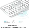 Tastatur Maus Set Kabellos - Leise Wiederaufladbare Produktbild-Vorschau 2