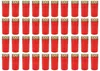 40 Stück Grablicht Brenner Nr. 3 Rot mit Deckel Grabkerzen Produktbild-Vorschau 1