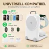 Ladestation 3-in-1 faltbar – N52 Magnete, 20W QC3.0 | Für Produktbild-Vorschau 3