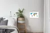 MuchoWow® Textilposter Weltkarte Kinder - Farben - Linien Produktbild-Vorschau 3