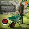 Taczka ECD Germany, pojemność 100 litrów, zielona miska z Podgląd zdjęcia produktu 5
