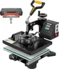 A heat press machine with a cap attachment shown separately. Podgląd zdjęcia produktu