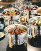 VEVOR Chauffe-plats Hot Pot Buffet avec 4 grands récipients Voir les images du produit 9