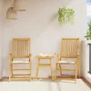vidaXL Garten-Sitzkissen 2 Stk. Creme 45x45x2 cm Produktbild-Vorschau 3
