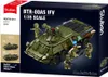 Sluban Model Bricks M38-B1251 Tank BTR-80AS IFV à l'échelle Voir les images du produit 5
