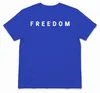Camiseta azul, talla XL, con el texto "Freedom Charlie Kirk Vista previa de la imagen del producto 2