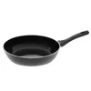 A black frying pan with a silver rim and a black handle is shown against a white background. Produktbild-Vorschau