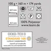 LEAMI Chenille soft FINE (100g/160m) 303 naturweiß Produktbild-Vorschau 2