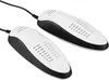 Two white and black shoe dryers are shown against a white background. Produktbild-Vorschau