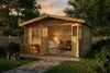 Gartenhaus Valeria-28 mit Fußboden aus Holz, Gerätehaus Produktbild-Vorschau 3