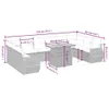 Modulares Garten-Sofaset, 11-teilig, mit verstellbarem Produktbild-Vorschau 3