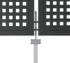 vidaXL Zahradní brána antracitová 400x175 cm ocelová Náhled obrázku produktu 5