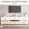 MODFU TV-Schrank Hochglanz Lowboard mit LED-Beleuchtung für Produktbild-Vorschau 4
