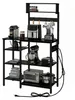 Scaffale da cucina Relaxdays con presa di corrente e porta Anteprima dell’immagine prodotto 1