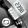 A digital thermometer displayed against a gradient background. Anteprima dell’immagine prodotto