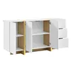 Buffet Merax avec 3 portes et 3 tiroirs, commode avec Voir les images du produit 9