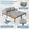 Merax Outdoor Patio Daybed, Lettino doppio con ripiani, Anteprima dell’immagine prodotto 3