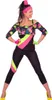 80er Jahre Retro Aerobic Fitness Outfit - Damen Kostüm 80er Produktbild-Vorschau 1