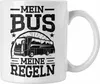 Trendation - Busfahrer Tasse Geschenk Mein Bus Meine Regeln Produktbild-Vorschau 1