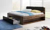 SÁRA Bett mit gepolstertem Kopfteil und Schublade, Eiche Produktbild-Vorschau 3