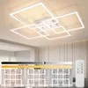 ZMH Deckenleuchte LED Deckenlampe Wohnzimmer 4 Weiß Rahmen Produktbild-Vorschau 1