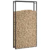 Brennholzregal Mattschwarz 110x28x214 cm Stahl Produktbild-Vorschau 5