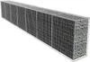 vidaXL Gabionenwand mit Abdeckung Verzinkter Stahl Produktbild-Vorschau 2