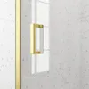 Porte de douche Coulissante 120x200cm - Profilés Or Doré Voir les images du produit 3