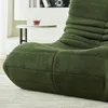 Zielony pluszowy fotel leniwiec, miękki materiał ze skóry Podgląd zdjęcia produktu 10