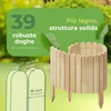be4nature Bordura da giardino in legno flessibile 10 x 200 Anteprima dell’immagine prodotto 6