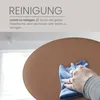 Bestlivings Stuhlkissen braun ⌀ 38 cm Kunstleder mit Produktbild-Vorschau 5