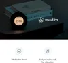A digital alarm clock is shown on a nightstand next to books, with icons and text below describing its features. Anteprima dell’immagine prodotto