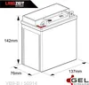 Langzeit Gel Motorradbatterie YB9-B 9Ah 12V Produktbild-Vorschau 4