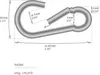 com-four® 6x Karabinerhaken - Premium Karabiner aus Produktbild-Vorschau 4