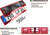 2 Kennzeichenhalter Rot - Chrom Kennzeichenhalterung Halter Produktbild-Vorschau 8