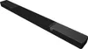 A black soundbar is shown from a diagonal angle against a white background. Podgląd zdjęcia produktu