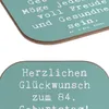 Mr. & Mrs. Panda Untersetzer Glas Spruch 84. Geburtstag - Produktbild-Vorschau 5