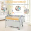4 in 1 Reisebett mit Matratze, 120 x 60cm Beistellbett Baby Produktbild-Vorschau 4