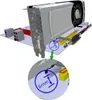 Przedłużacz PCIE 1X Dual 90° Network Adapter z sygnalizacją Podgląd zdjęcia produktu 4