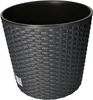 KOTARBAU® Blumentopf Ø 250x224mm Rattandesign Rund mit Produktbild-Vorschau 3