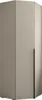 A tall, neutral-colored corner cabinet with a single door. Produktbild-Vorschau