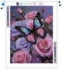 Haft diamentowy ARTULIO - Piękny motyl na różowych różach - Podgląd zdjęcia produktu 3
