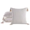 Boho-Kissenbezug 3 45x45 cm Beige Produktbild-Vorschau 4